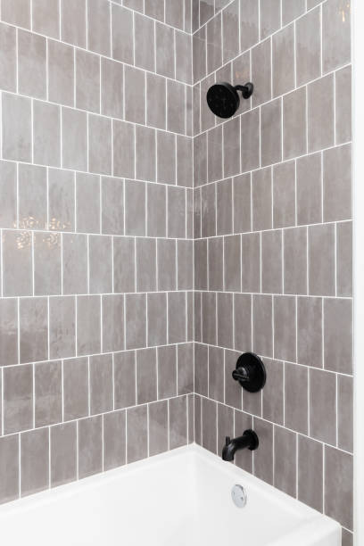 clean bathroom grout